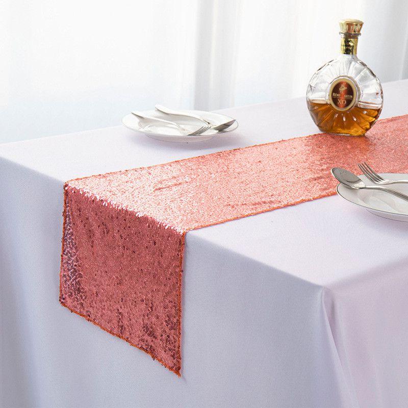 Sequin Glitter 12"x108" Table Runners Cover Sparkly Christmas Wedding Party