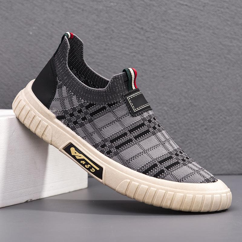Socks mouth mesh breathable men's casual shoes breathable comfortable soft sole wear-resistant men's shoes