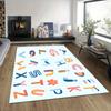 Letter Themed Children's Educational Rug Soft Non-Slip Crawling Play Mat Kids' Bedroom Living Room Hallway Decor Carpet
