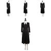 Family Addams The Wednesday Cosplay Costume Black Dress Halloween Party Xmas