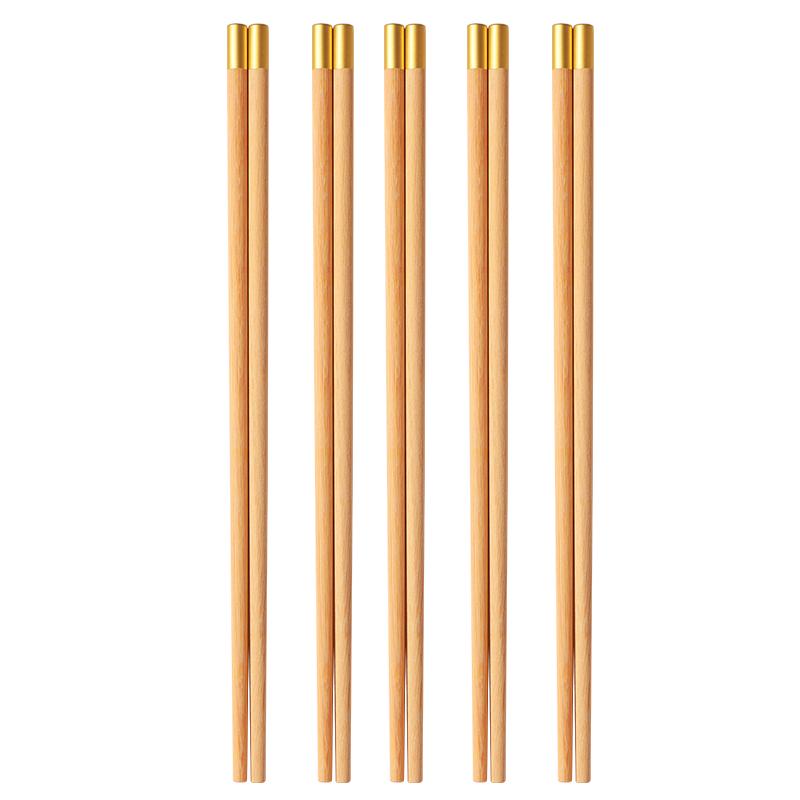 maxcook Natural Wood Chopsticks