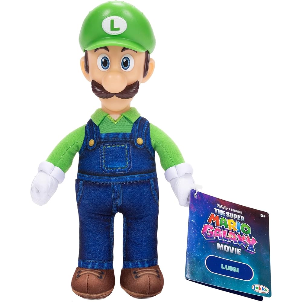Sanei Boeki Super Mario Galaxy Soft Figure M Luigi 15cm Collectible Toy