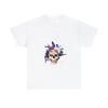 Tricou unisex bej creativ cu craniu pentru Halloween