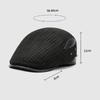 Autumn Winter Plaid Forward Hat Men's Thick Warm Cotton Hat Outdoor Middle-Aged and Elderly Ear Protection Cap Woolen Hat