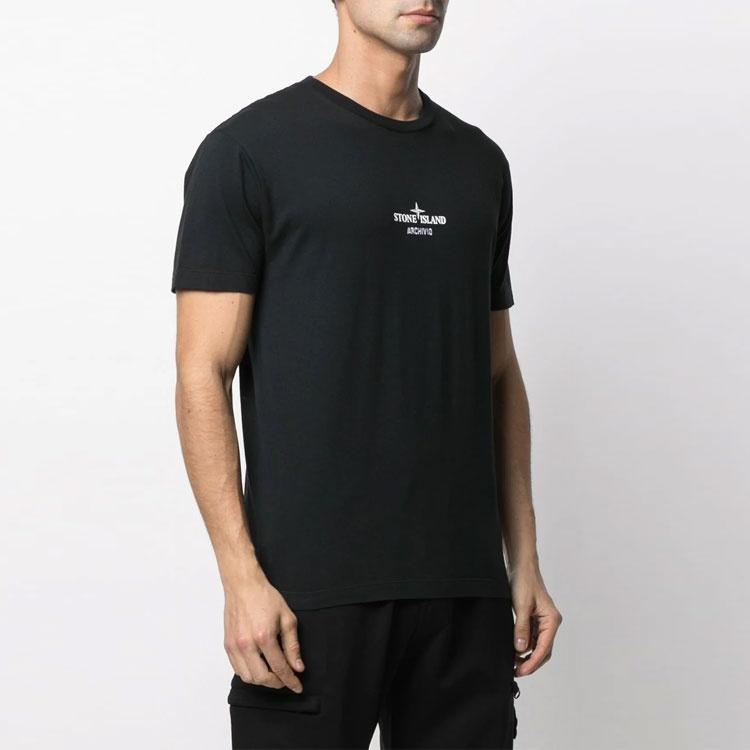 STONE ISLAND Logo T-Shirt 'Black' Men's 74152NS91-V0029