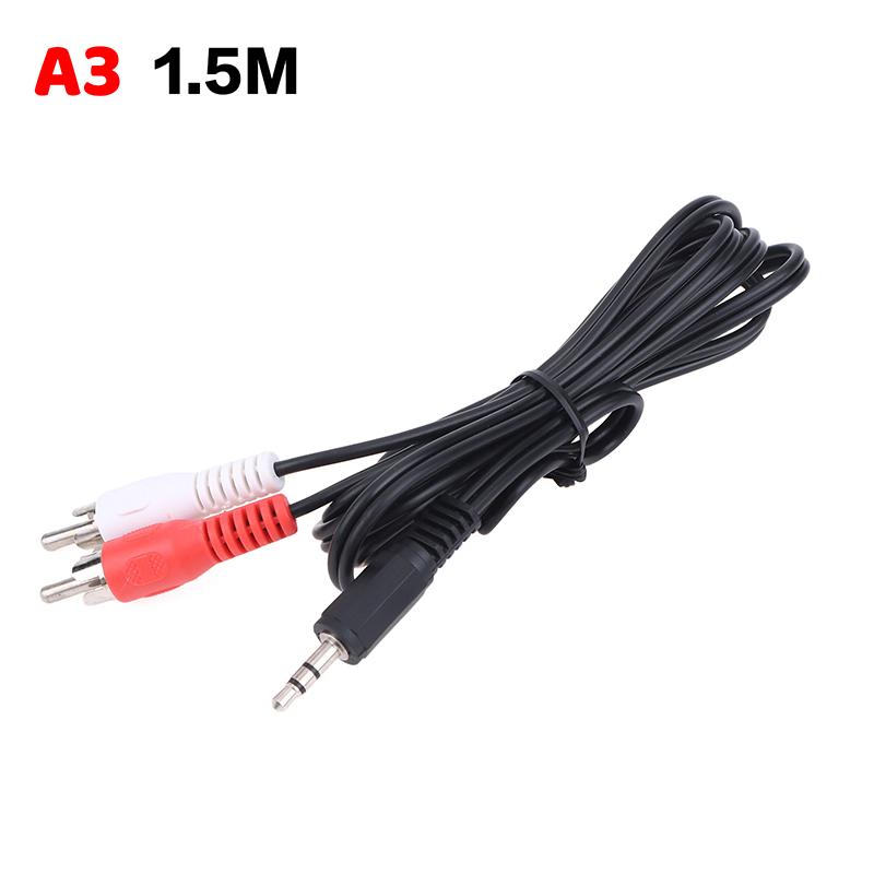 3.5Mm Jack To 2 Rca Stereo Audio Car Cable 3.5 Mm Male To 2Rca Male Coaxial Aux Cable Splitter For Tv Laptop Mp3 Speakers