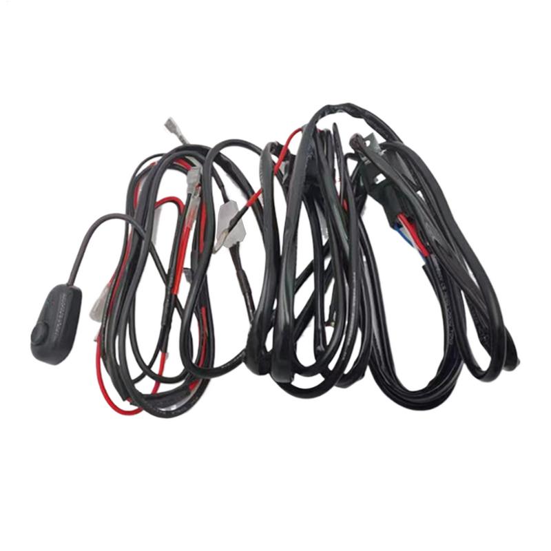 Wire Harness Harness Kit For Led Driving Light Strip Offroad Driving Work Electric 18Awg Waterproof Replacement Lightbar