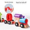 Holzzug-Bausteine für Kinder - Frühpädagogisches & Kognitives Spielzeug