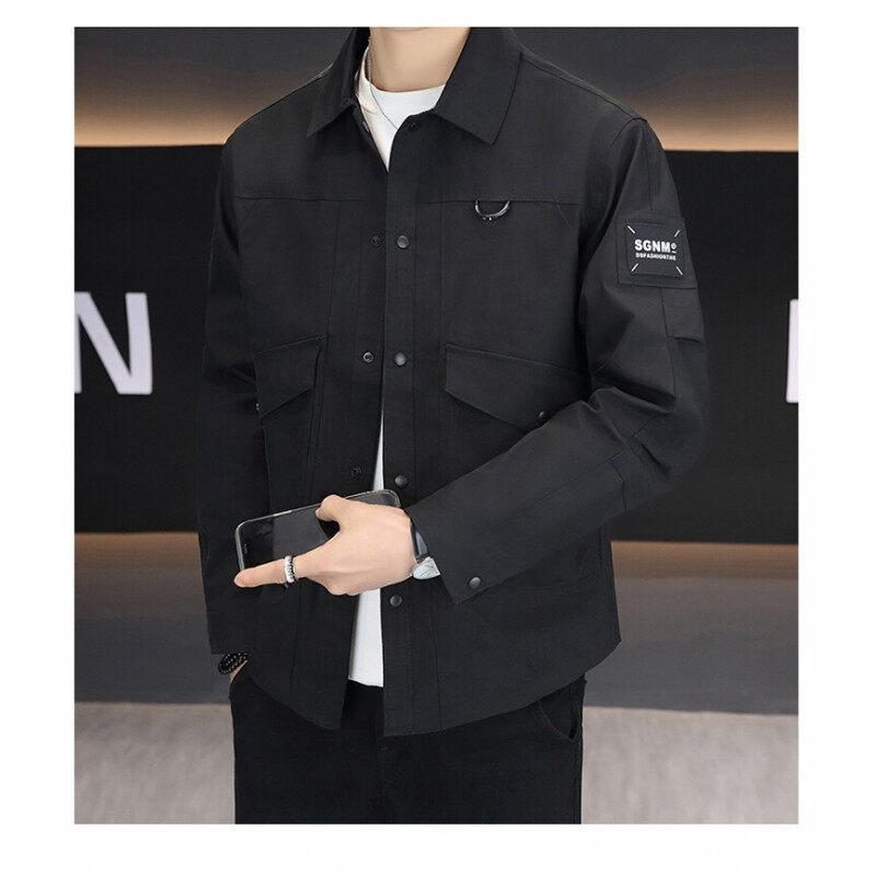 Jacket Men's Spring New Workwear Casual Fashionable Brand Mountain Jacket Functional Lapel Versatile and Handsome Fashion Jacket