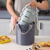 Round Bucket Lunch Box Bag Student Lunch Box Bag Picnic Storage Bag Large Capacity Water Bucket Handbag