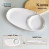 Food Grade Melamine Divided Serving Plate
