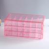 Earring Storage Box Transparent Jewelry Storage Box Drawer Type Nail Drill Storage Compartment Multifunctional Desktop Storage Box