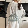 Niche Bag Women's New Summer Fashion Messenger Bag Chain Drawstring Shoulder Pleated Bag