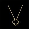 15MM Titanium Steel Four-leaf Clover Single Necklace Does Not Lose Color Ladies High-grade Necklace