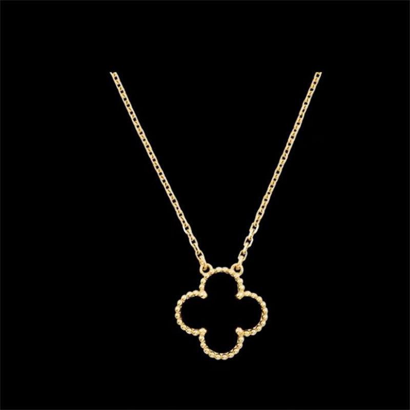 15MM Titanium Steel Four-leaf Clover Single Necklace Does Not Lose Color Ladies High-grade Necklace