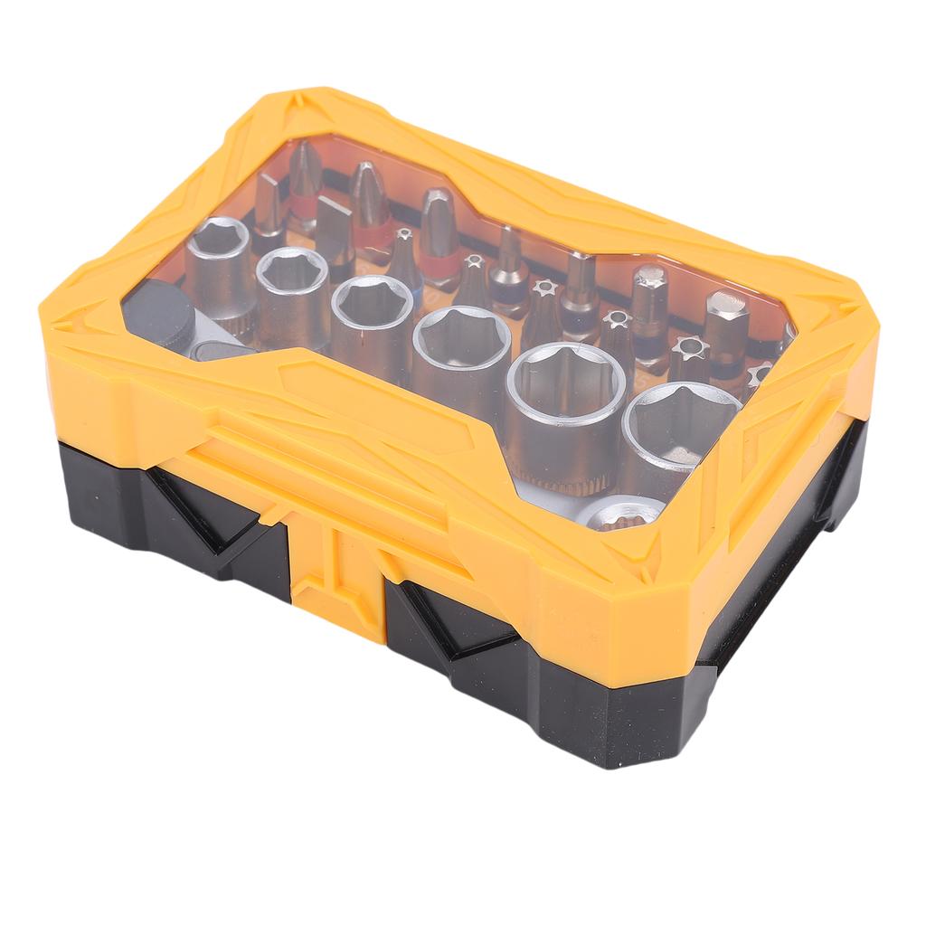24Pcs Multi Function Ratchet Wrench Socket Screwdriver Set Double Headed Mini Ratchet Wrench Set for Furniture Assembly