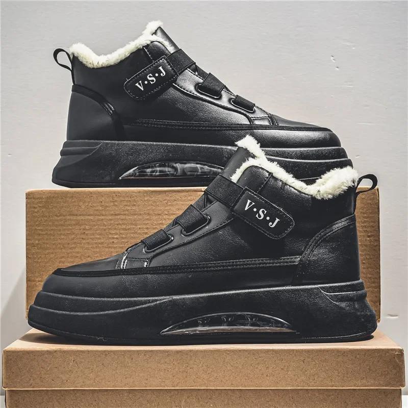 

Hot Men s Winter Casual Shoes Thick BottomTrendy All-match Shoe for Men Velvet Thickening Casual Shoes Sneakers High Quality 39