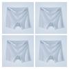 4 Stück Damen Eis seide Shorts Nahtlos Anti-Roll-Rand Anti-Scheuern Unterwäsche Dünn Atmungsaktiv Boxer Shorts