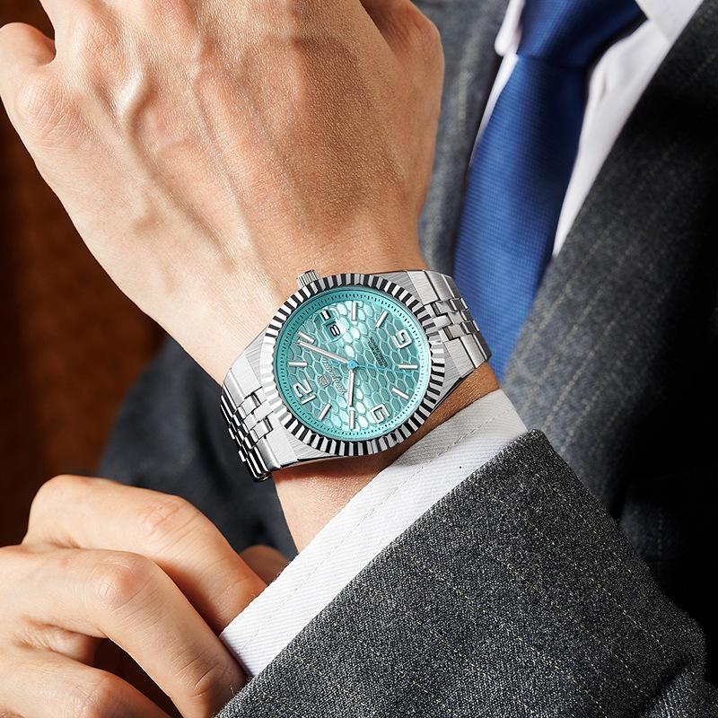 Luxury Business Men Wristwatch Waterproof Luminous Date Military Man Watch Stainless Steel Fashion Men's Quartz Watches
