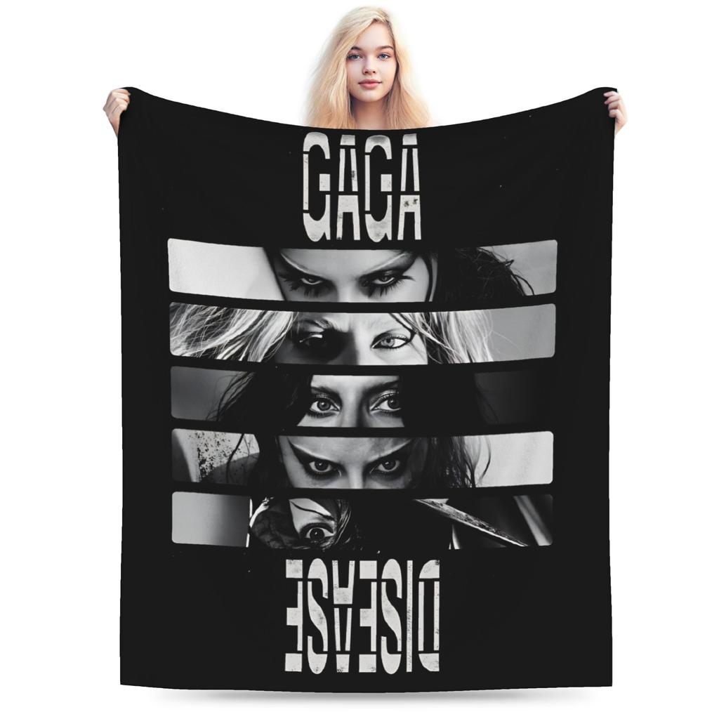 Lady Gaga The Mayhem Ball 2025 UK Tour Blankets  Warm Soft Street Trend Plush Throw Blanket For Girls Boys Bedspread Bed Cover