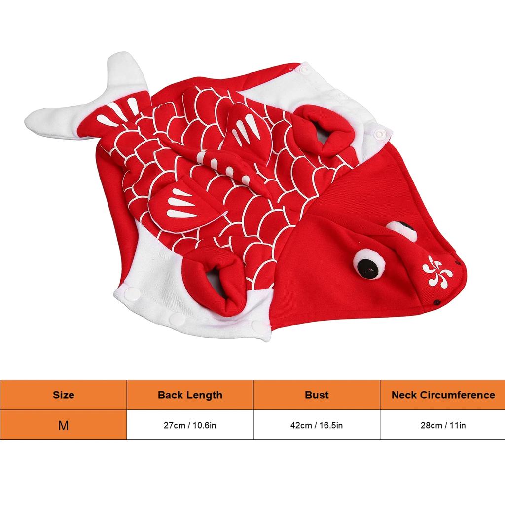 Hund Fischkostüm Interessante Halloween Hundekleidung Für Hunde Katzen Cosplay Goldfisch
