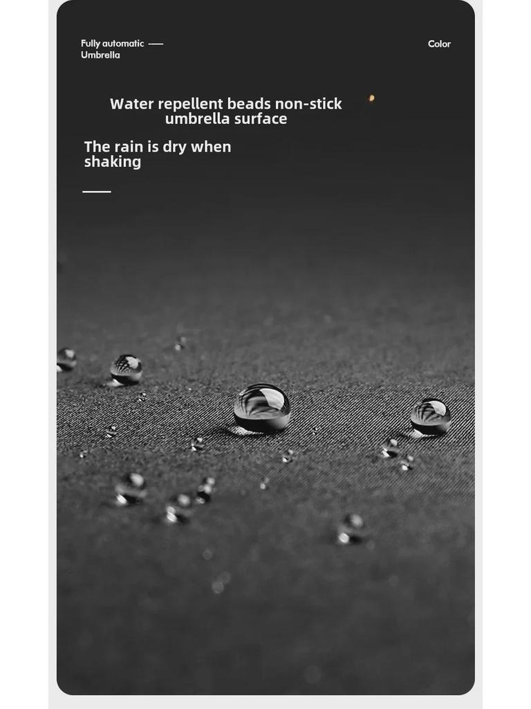 16-Rib Automatic Folding Morandi Color Umbrella with UV Protection