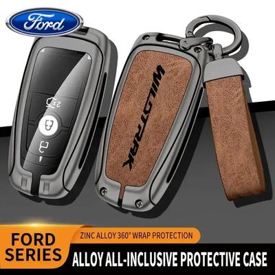 Naklejka Samochodowa Ford Stop Cynku Etui na Kluczyk Samochodowy do Zdalnego Sterowania Dla Ford Ranger Wildtrak Ochraniacz na Pilot do Ford Ranger Wildtrak Kluczyk C