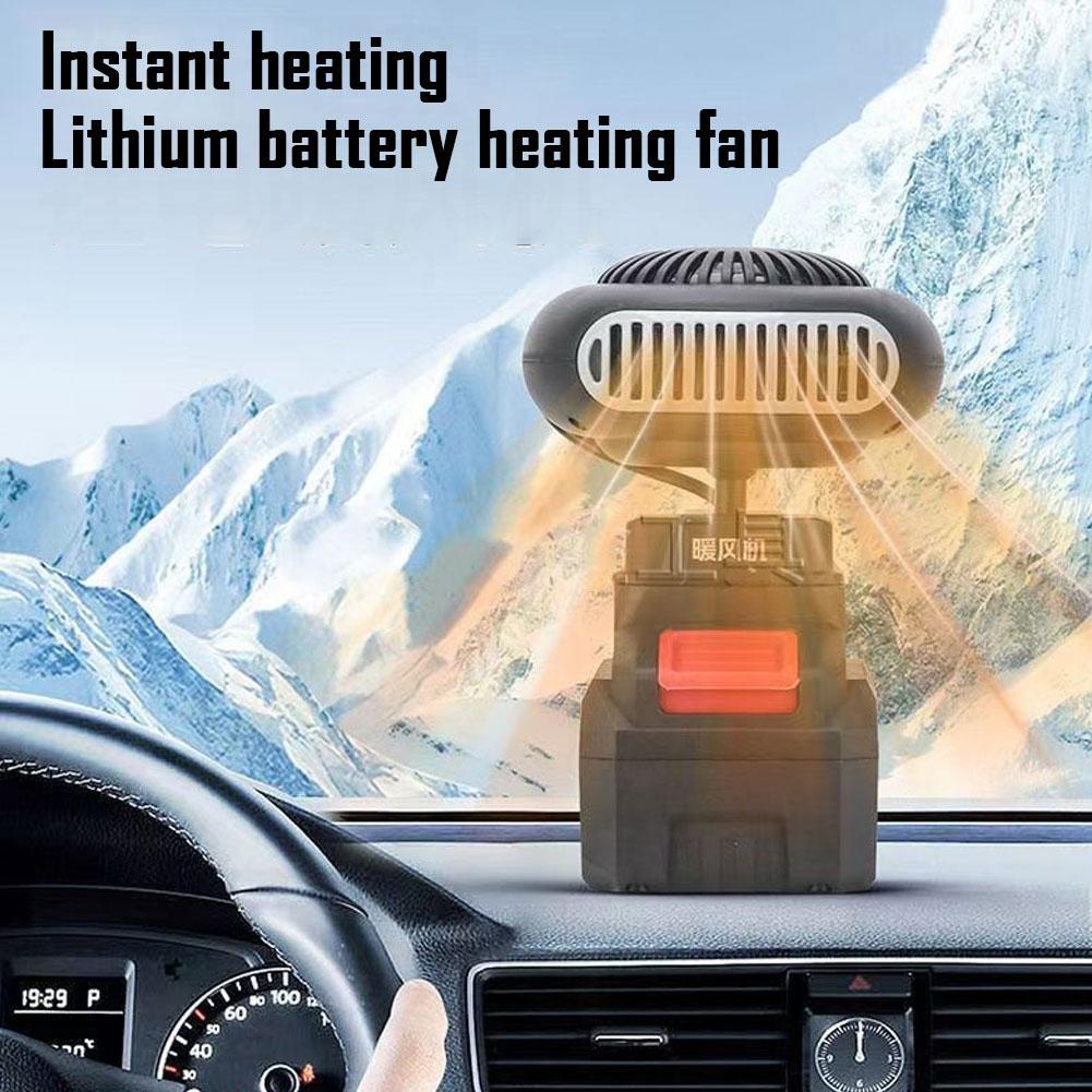 Electric Car Heater Air Cooler Fan 12V/24V Portable Demister Defroster Heating Fan 120W Dryer Windshield Defogging Accessroies