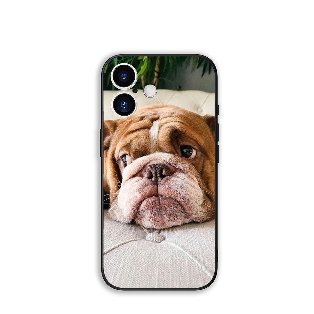 Phone Cover Dog Lovely France Bulldog Casing for Apple iPhone 16 15 14 Plus 13 12 Mini 17 Pro Max + ProMax 16E Air 15+ Case