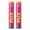 The Plant Fix Plix Tabletas Efervescentes de Glutatión 500 mg para una Piel Clara, Radiante y Juvenil Paquete de 2 X 15 Comprimidos Fresa