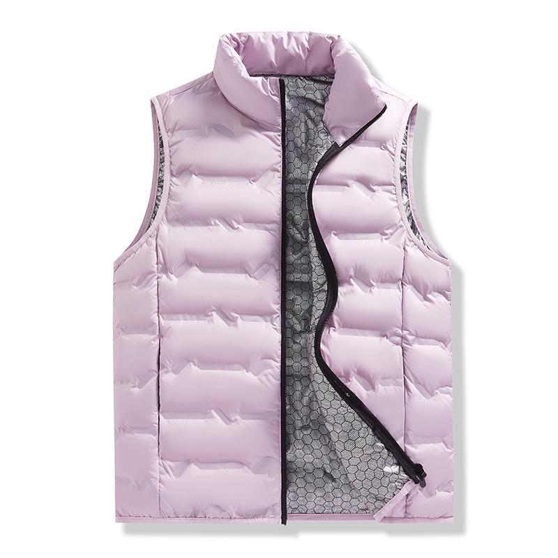 Unisex Large 80% White Duck Down Graphene Vest - Autumn/Winter 2024 Style, Warm Outerwear Gilet