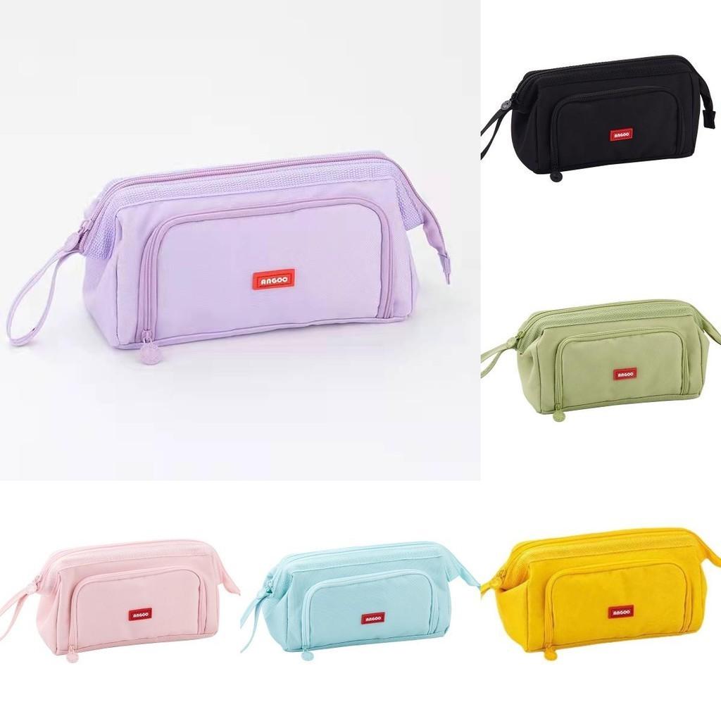 2024 Large Capacity Canvas Pencil Case For Students With Multiple Colors And Compartments
