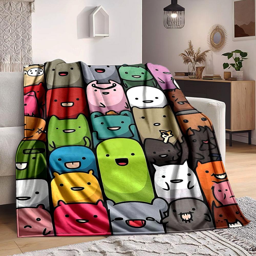 

1pc Cute Creatures Blanket Warm,Perfect for Camping And Travel, Making It a Great Gift for Any Season yy250904100 75x90cm