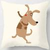 Cute Animal Print Square Pillowcase Home Decoration Car Sofa Cushion Cover