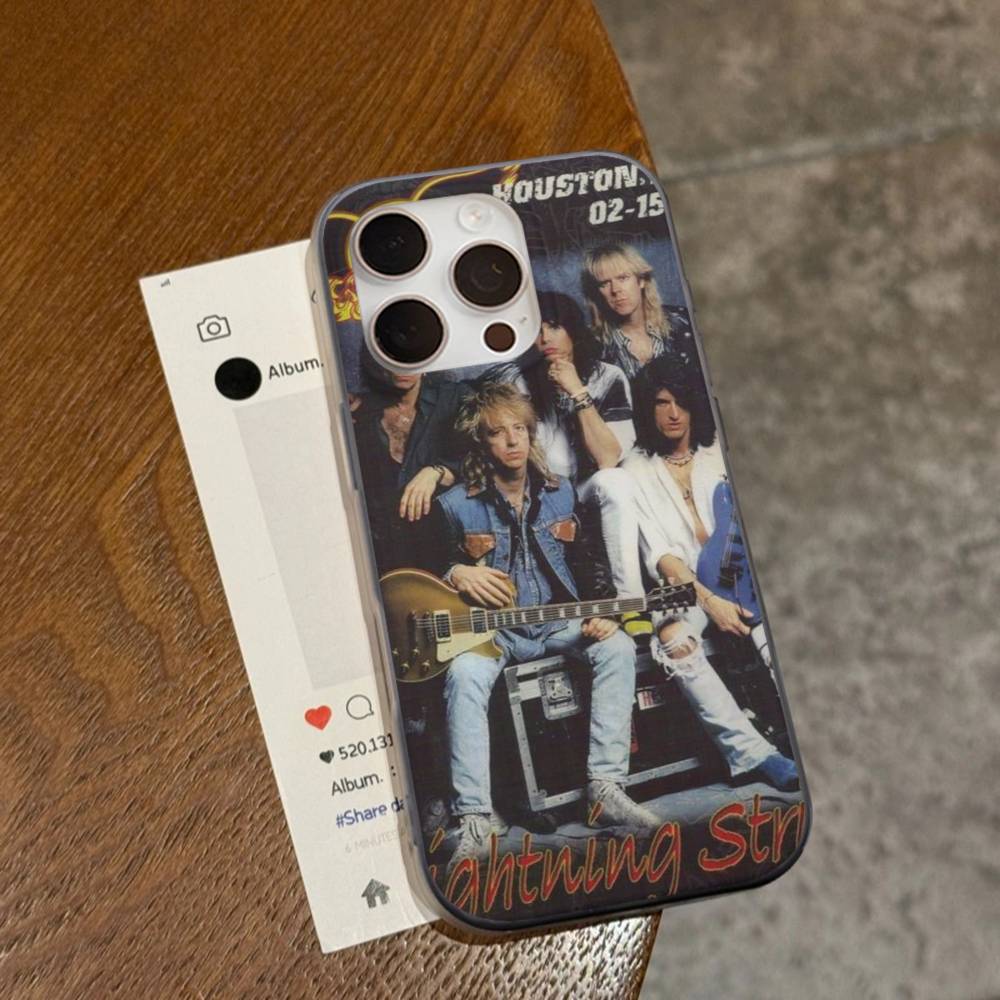 Rock Band Aerosmith Corrugated Stripe Phone Case For IPhone 17 16 15 14 13 12 11 Pro Max Plus Pro Shockproof Cover