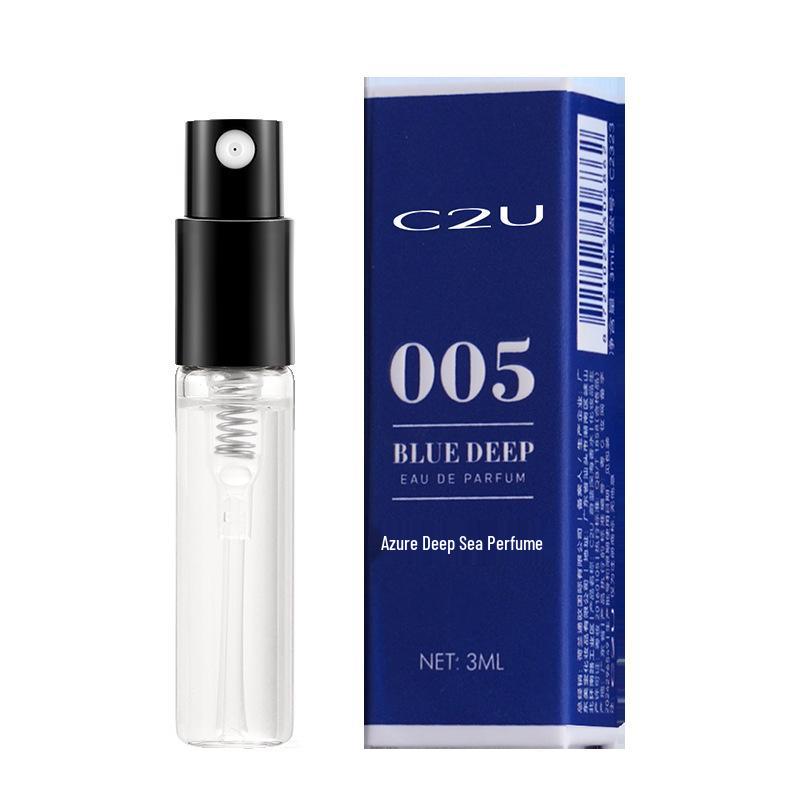 C2U White Tea Fresh Perfume Sample 3ml with Atomizer, Portable Women's Spray