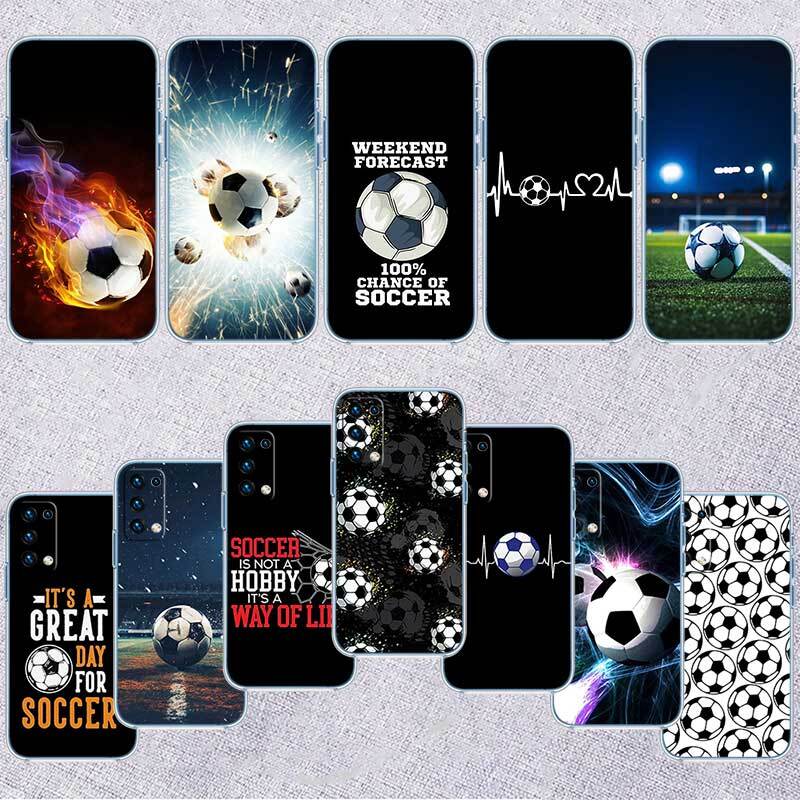Football Soccer Phone Case for Motorola Edge 20 30 S30 40 50 Fusion Lite Plus Pro Ultra Neo One Action Zoom Hyper Power Macro Vision