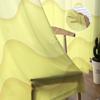 Gradient Geometry Fresh Summer Abstract Bedroom Transparent Sheer Curtains Holiday Decoration Window Voile Tulle Curtain
