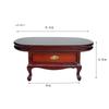 1/12 Scale Coffee Table Tea Table with Drawers Dollhouse Living Room Furniture Ornament Micro Scene Decoration for Doll Homes