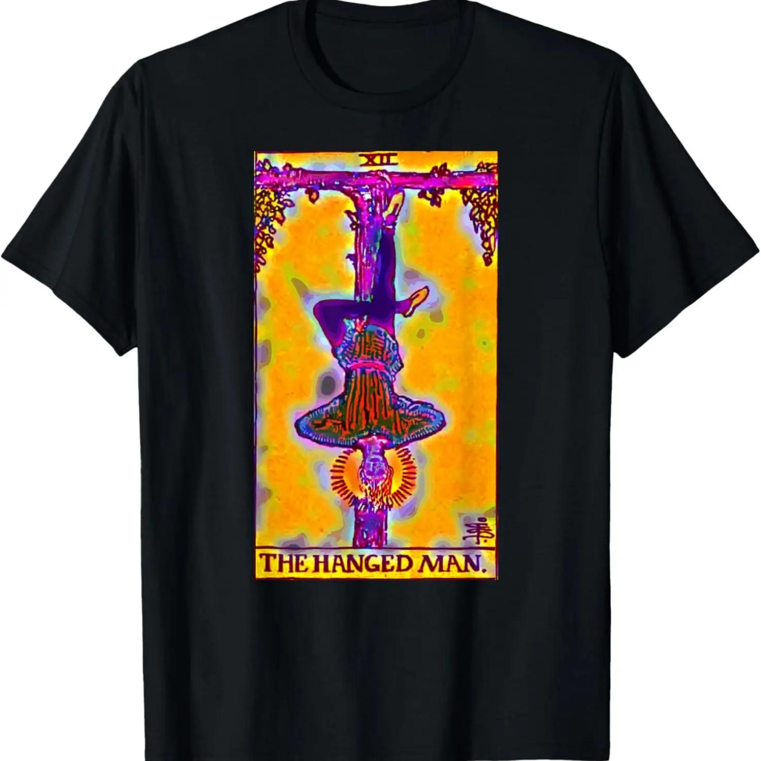 Hanged Man Tarot Card T-Shirt Bold Psychic Tee Shirt S