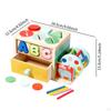 Montessori Shape Matching Toy Educational Baby Activity Cube for Sensory Exploration