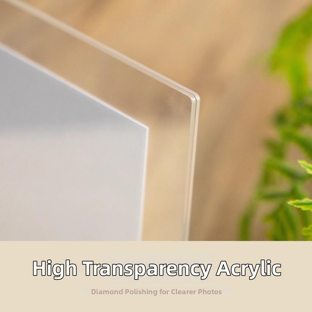 U Shape Desktop Picture Frame Wooden Photo Display Rack New Photo Holder  Wedding Use