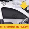 For Leapmotor B10 B01 B05 Black Car Sunshade Side Window Privacy Curtains Front Rear Sunscreen Heat Insulation Sunshield
