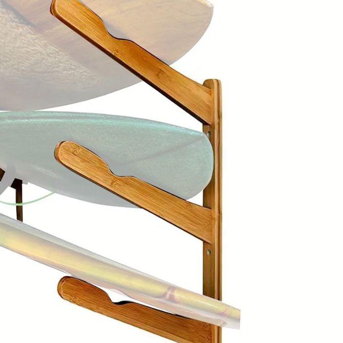 Support planche de surf en bambou BH7 Divit support mural snowboard / ski