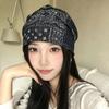 Vintage Paisley Beanie Versatile Style Retro Print Breathable Slouchy Hat Thin Fabric Breathable Face Framing Bonnet All Season