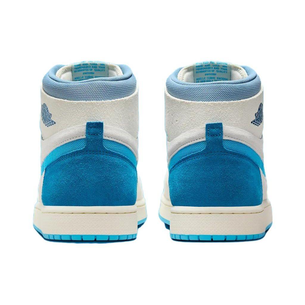 Air Jordan 1 High Zoom Comfort 2 Dark Powder Blue Herren Sneaker Sail Blau-Grau Hell-Silber DV1307-104