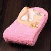Women's Long Coral Fleece Socks In Candy Colors for Winter Warmth