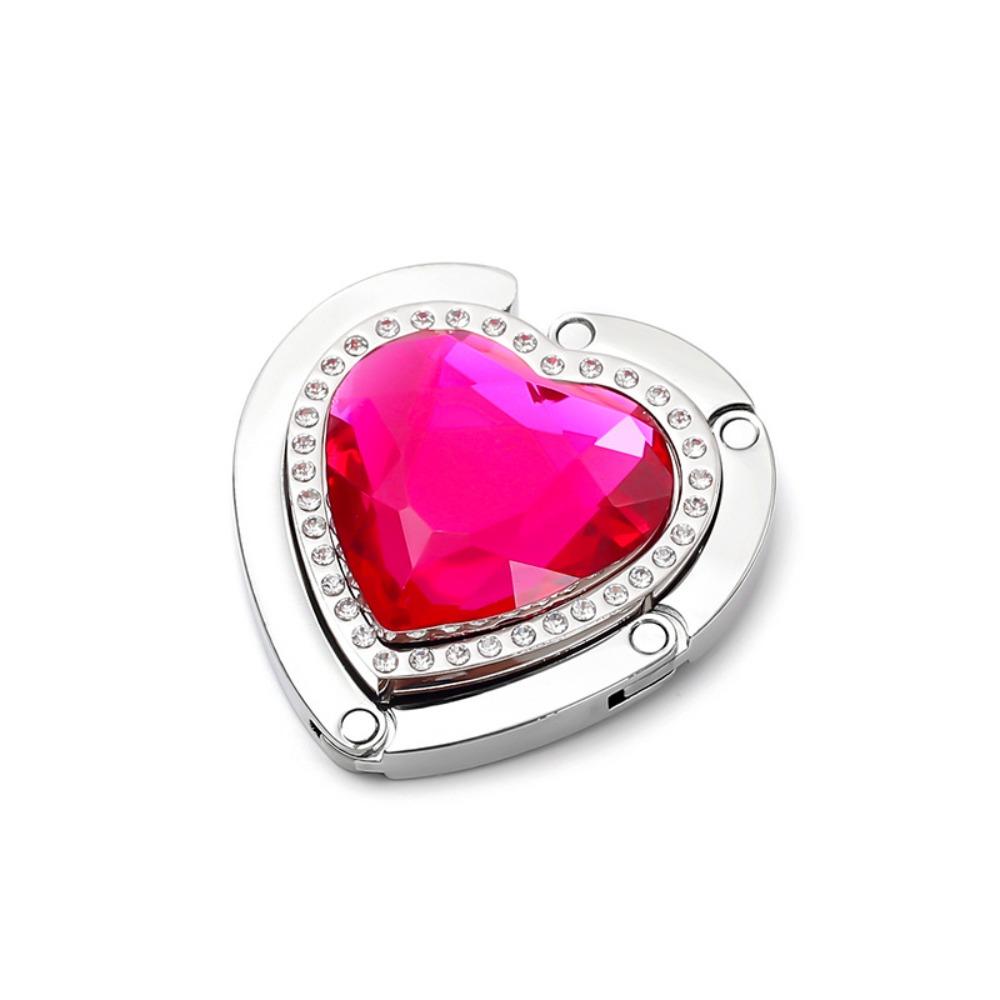 Portable Purse Bag Hanger Rhinestone Handbag Hook Holder Folding Table Hook  Storage Hanger