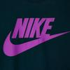 Nike Swoosh Solid Color Logo Print Long Sleeve Knit Shirt Men tops Peacock-Green 708467-464