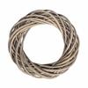 Couronne en osier balayé, ø 30cm x 7cm, gris argenté